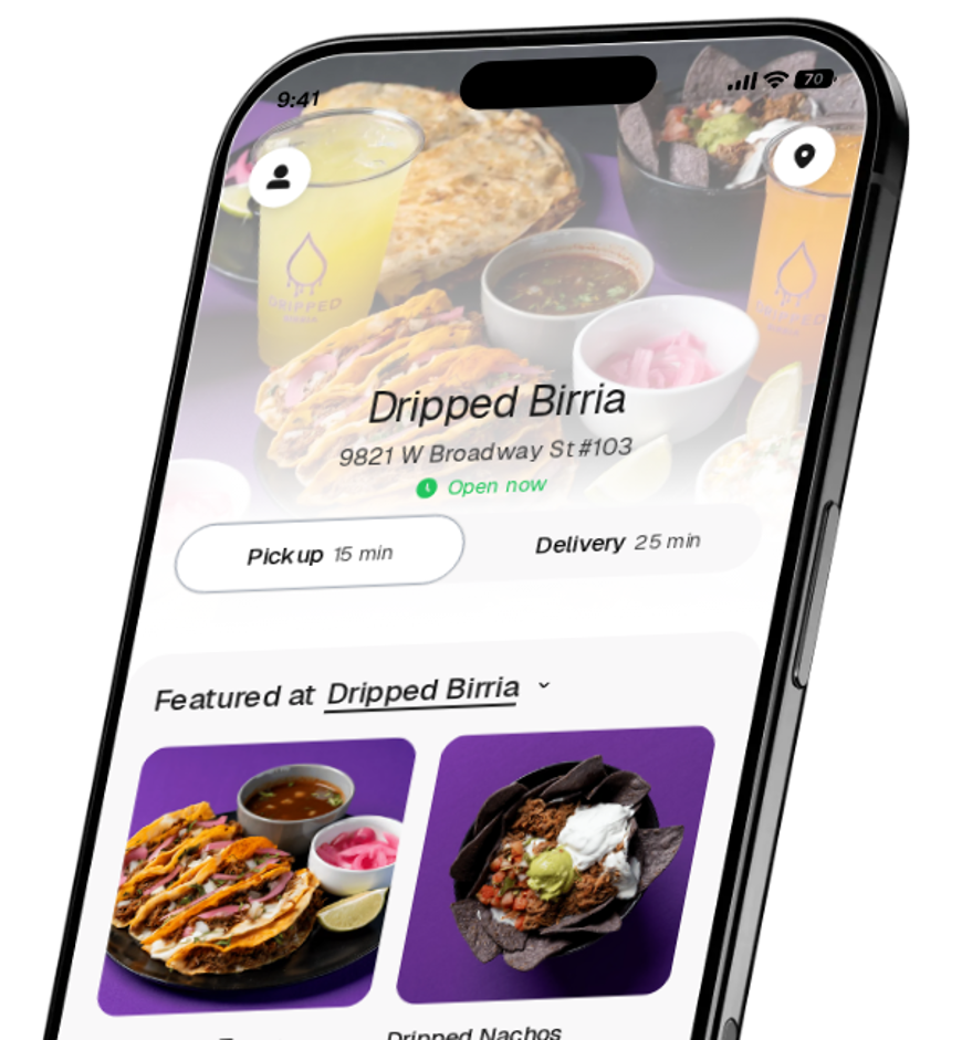 Dripped Birria app preview
