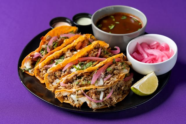 Chicken Birra Tacos.