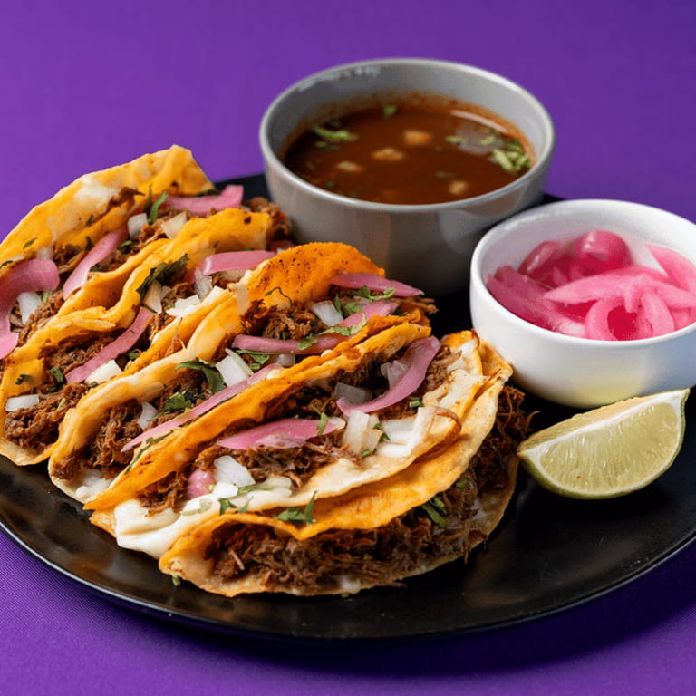 Authentic Quesabirria Tacos and Halal Birria
