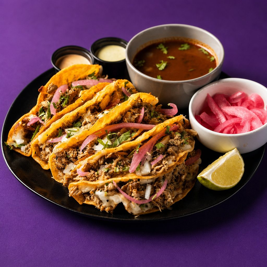 Chicken Birria Tacos.