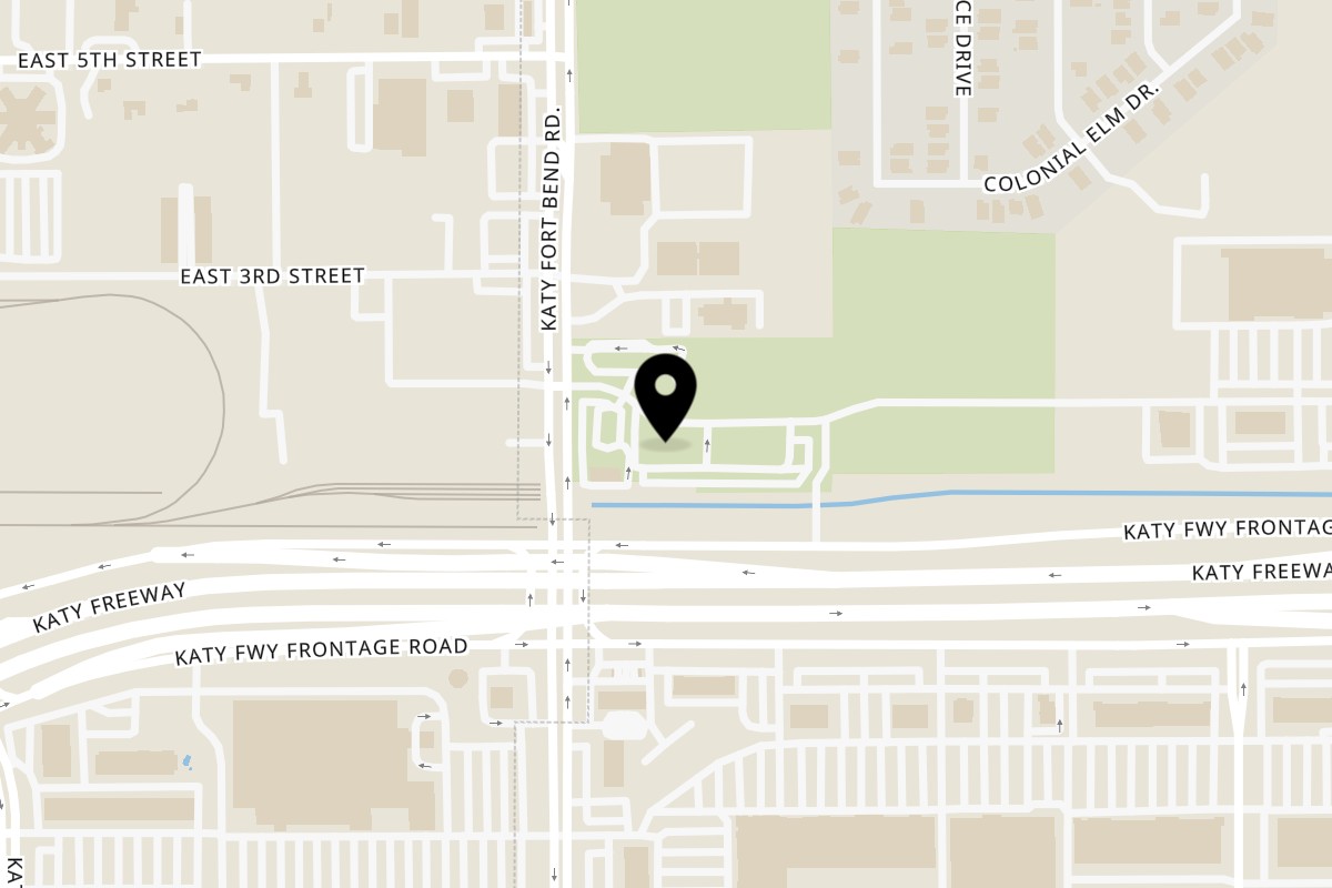 Map showing the location of Dripped Birria Katy on 806 Katy Fort Bend Rd in Katy