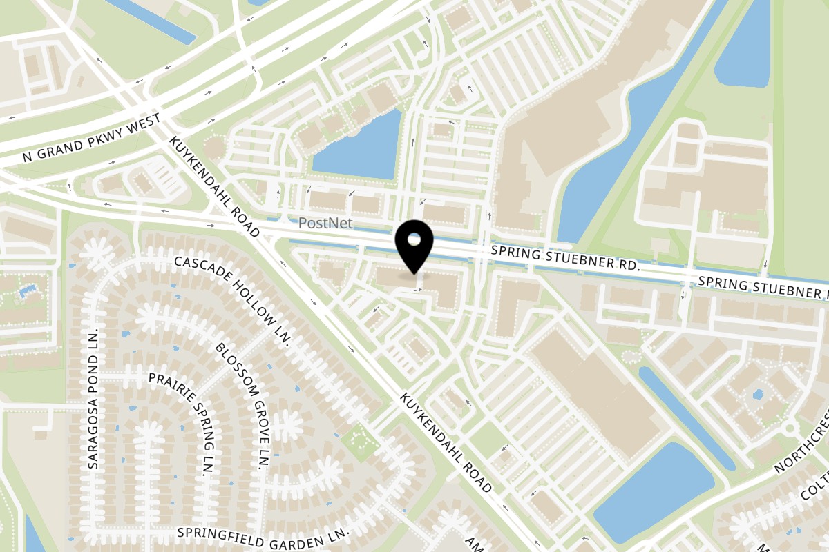 Map showing the location of Dripped Birria Spring on 6633 Spring Stuebner Rd in Spring